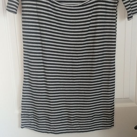 NWT Free People striped openback dress black/ivory - Picture 3 of 6